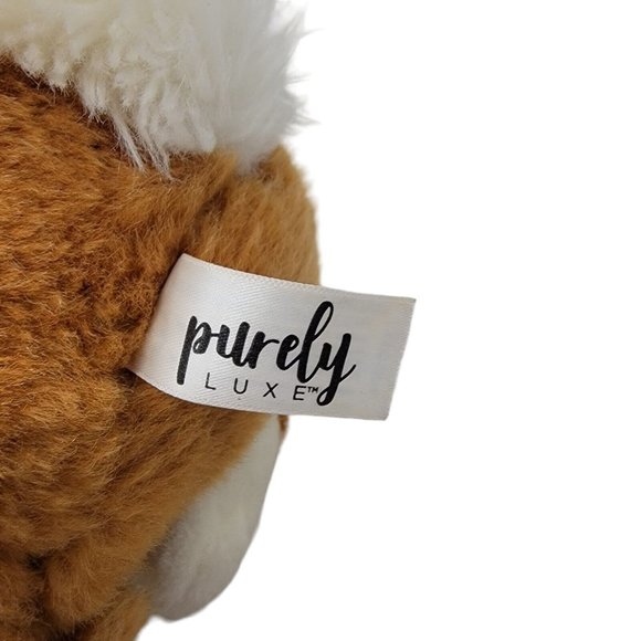 Aurora Purely Luxe Bunny Rabbit Plush Stuffed Animal 11" Brown White Easter - Picture 4 of 5